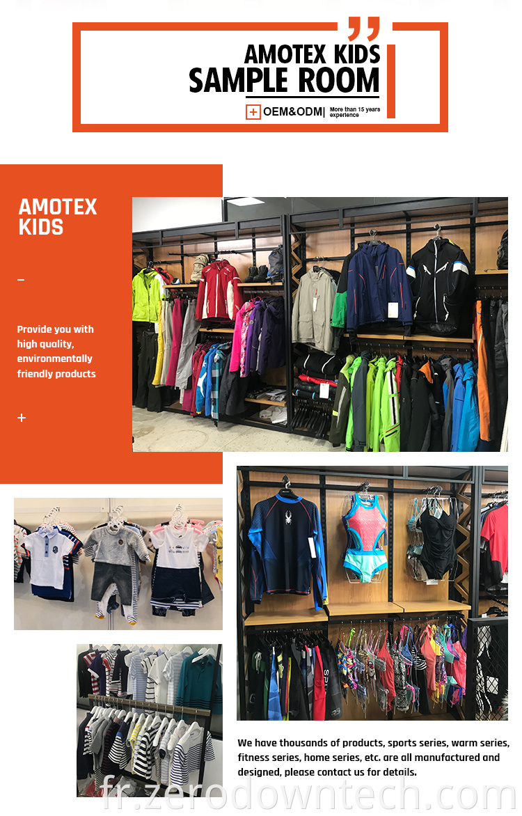 Amotex Fashion Kid 100% imperméable imprimé personnalisé manteau de pluie enfant pour garçon et fille